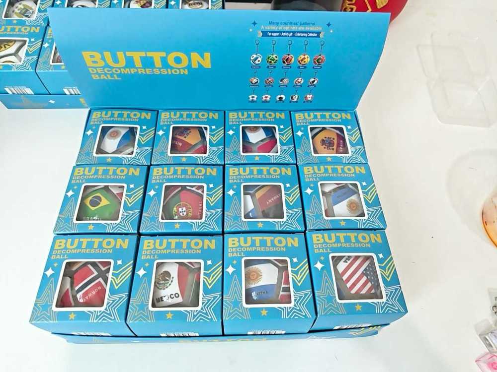 Wholesale of Cross-Border Soccer-Themed Stress Relief Button