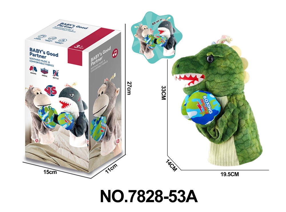 Xule Plush Dinosaur Boxer—Interactive Parent-Child Toy, Stre