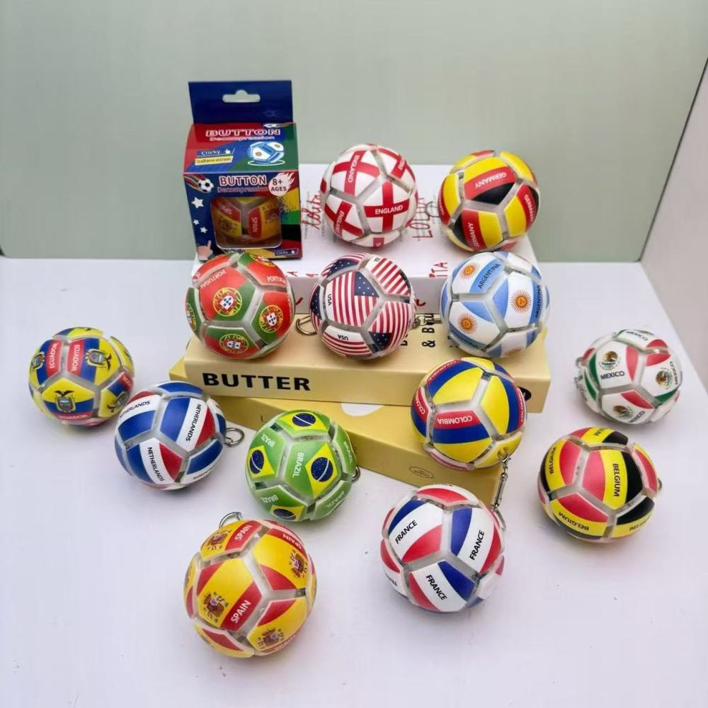 Wholesale of Cross-Border Soccer-Themed Stress Relief Button