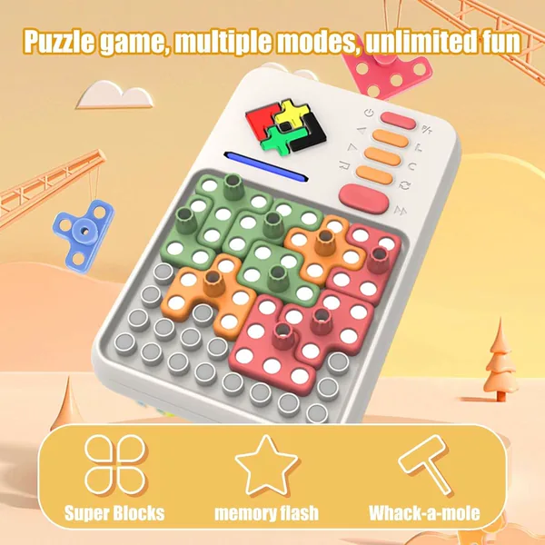Super Blocks Pattern Matching Puzzle Games with 1000+ Challenges Brain Teaser STEM Kids Toys Educational Gift view 4