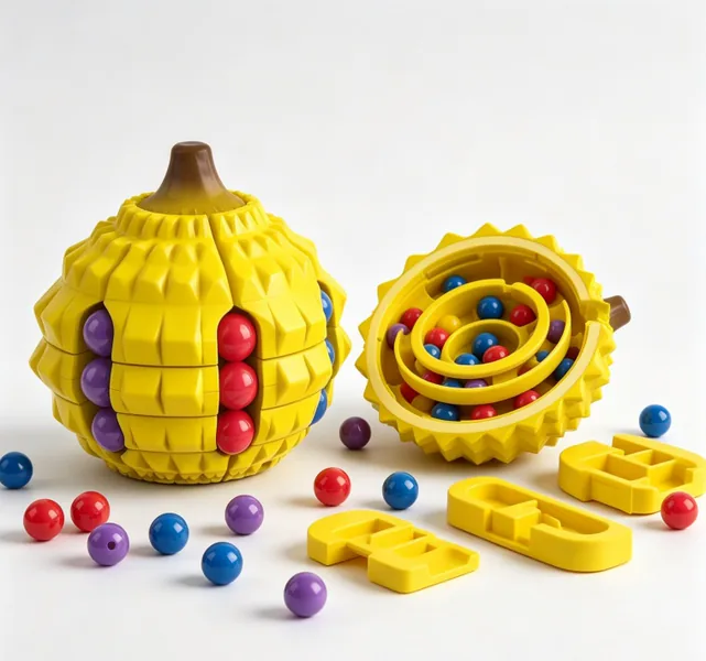 Durian Shaped Magic Bean Puzzle Toy 360 Rotation Fidget Spinner Stress Relief Sensory STEM Toy Kids Intellectual Gift
