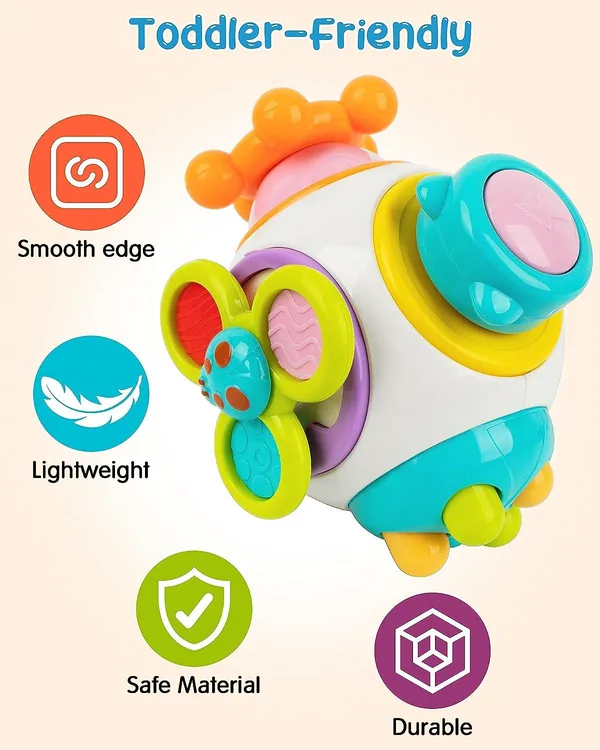 Busy Cube for Toddlers Sensory Board Cube Toy for Baby Montessori Toys Educational Activity Cube view 7