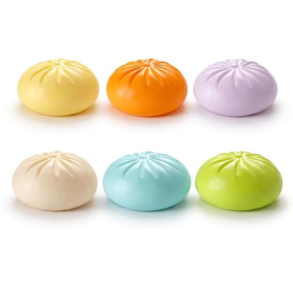 Dumpling Squishies Toy Dumpling Squish Cute Anxiety Relief Fidget Toy with Steamer Box,Soft Squeeze for Kids view 9