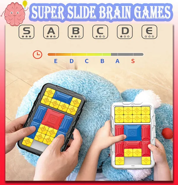 Sudoku Super Slide Educational Brain Games 500+ Leveled Challenge Brain Teaser Puzzles Interactive Handheld Playing Toy view 5