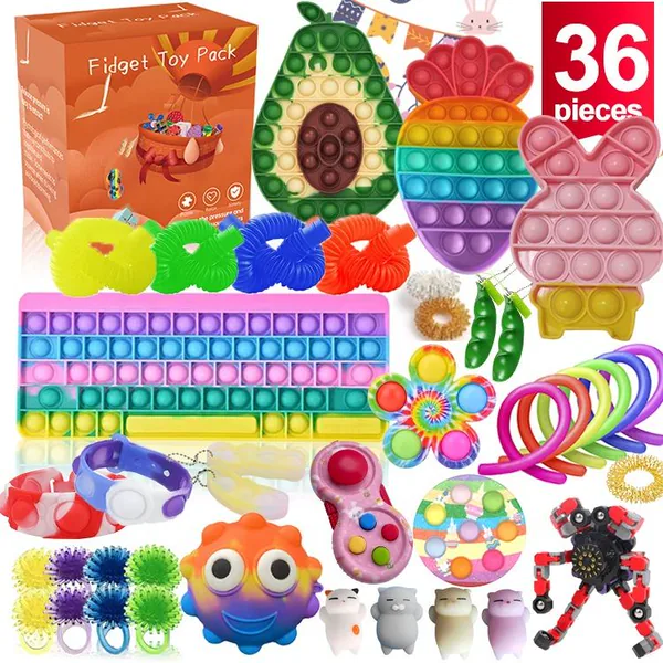 Fidgets Toy Set Anti Stress Squeeze Sensory Toys for Kids Christmas Fidgets Toys Pack view 3