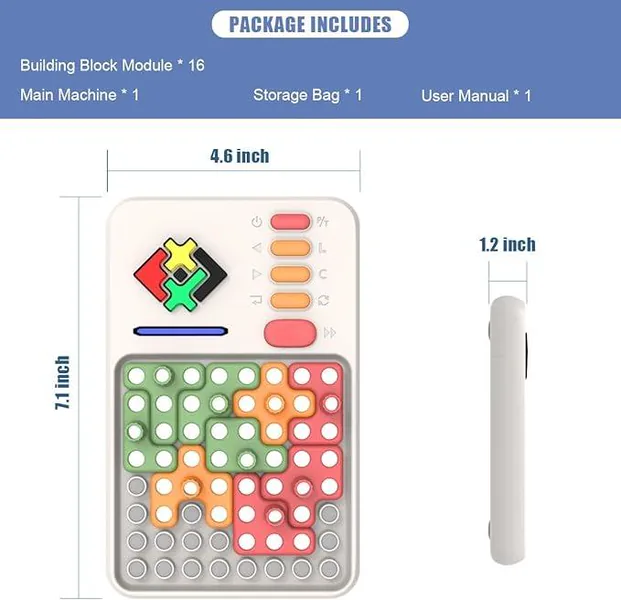 Super Blocks Pattern Matching Puzzle Games with 1000+ Challenges Brain Teaser STEM Kids Toys Educational Gift view 7