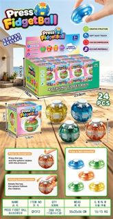 Crystal decompression gyro ball (color box display box)
