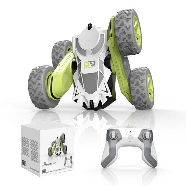 4.8V-2.4GHz-4WD Twisted Arm RC Stunt Car with Free Spinning Arm 360 Rotation Action Includes Charger Remote Controller USB Cable