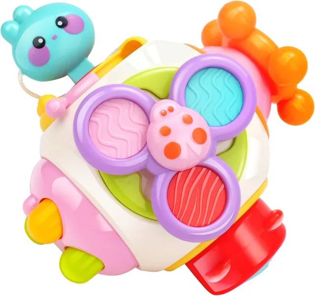 Busy Cube for Toddlers Sensory Board Cube Toy for Baby Montessori Toys Educational Activity Cube view 2