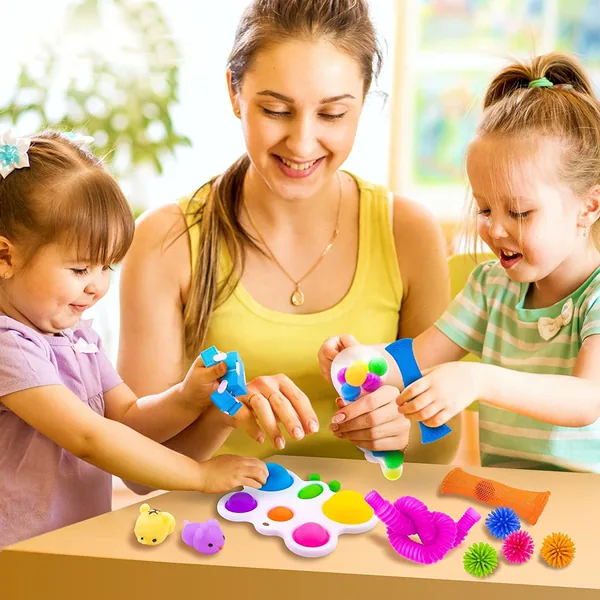 50pcs Fidgets Toys Pack Anti Stress Squeeze Sensory Toys for Kids Christmas Fidgets Toys view 5