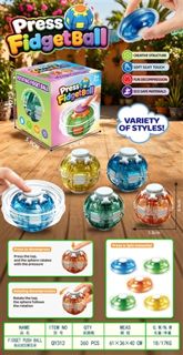 Crystal decompression gyro ball (separate color box)