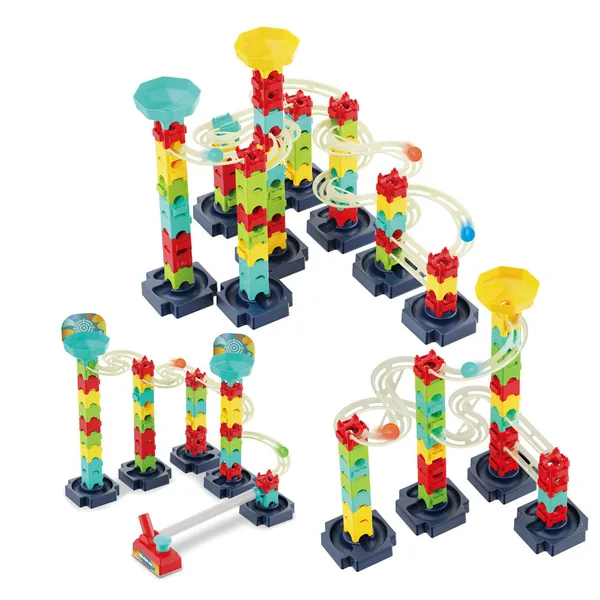 DIY Educational Construction Set Gaming Set Marble Run Maze Race Track Stem Building Block Toys