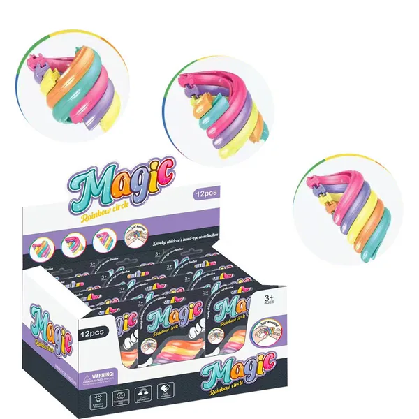 Rainbow Spinning Ring Stress-Relief Toy(24PCS/BOX)