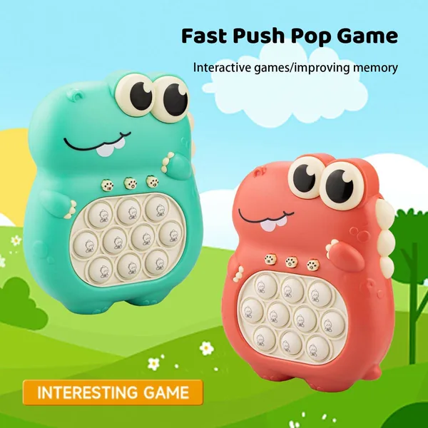 Fast Quicks Push Bubble Pop Fidgets Toy Electronic Light up Game Console Pop up Stress Relief Concentration Speed Puzzle Game view 5