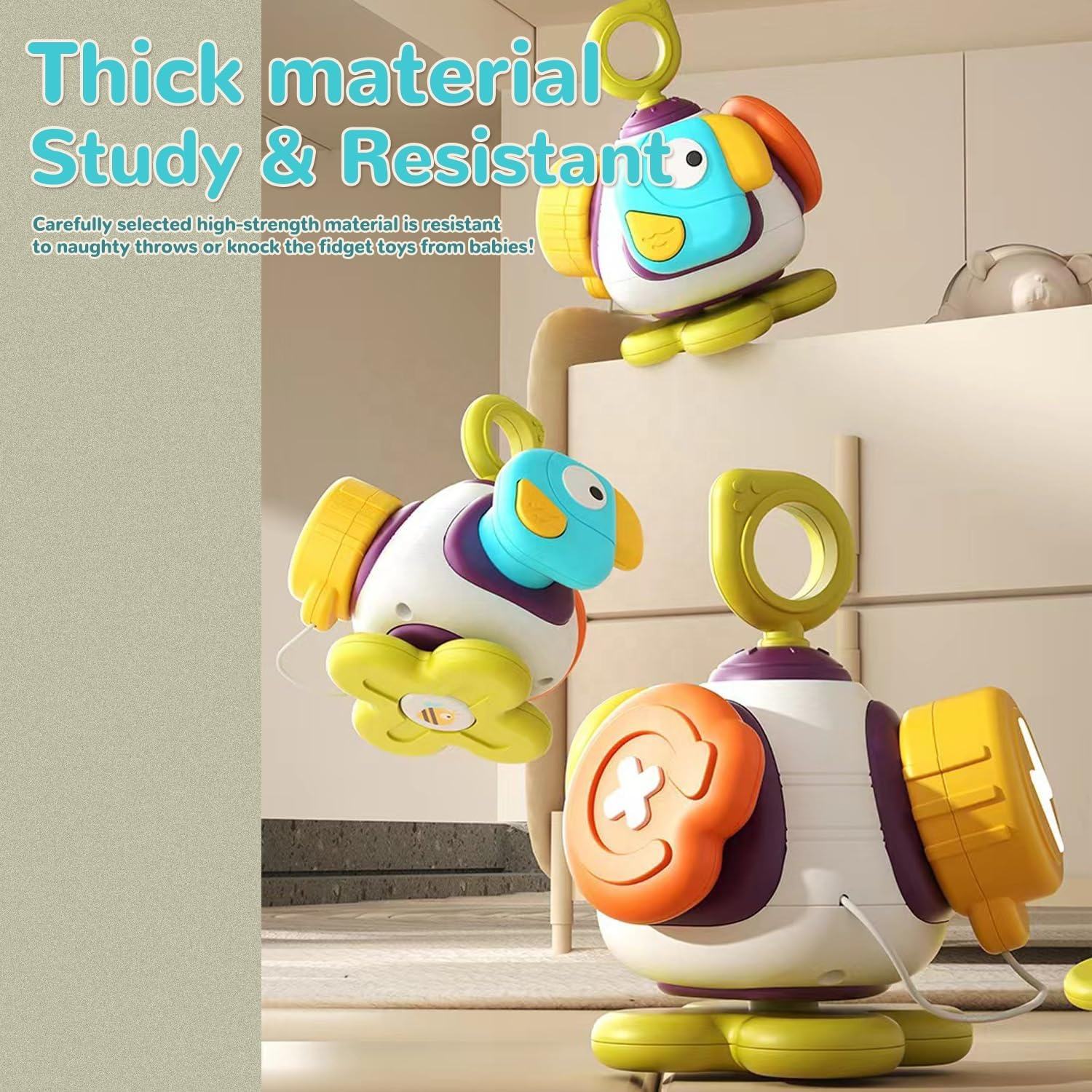 Busy Cube Baby Travel Sensory Toys for Toddlers Montessori Learning Toys Activity Busy Board Fidgets Cube for Kids view 5
