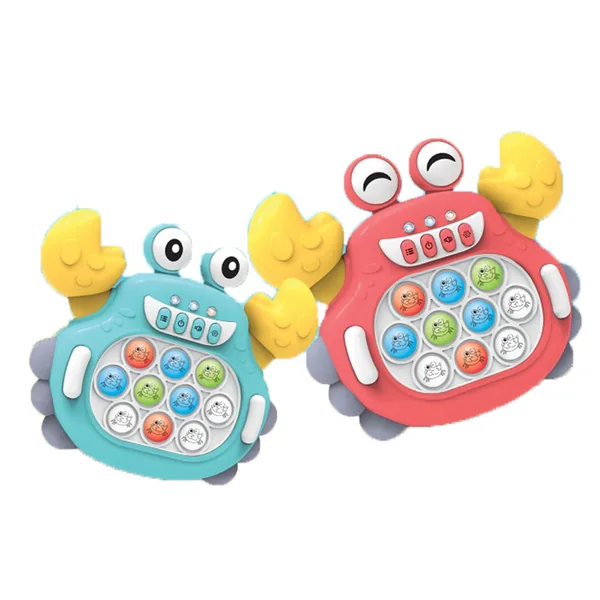 Quick Push Bubble Competitive Game Console Fidget Toy Astronaut Speed POPS Light up Fast Electronic Bubble Puzzle Game