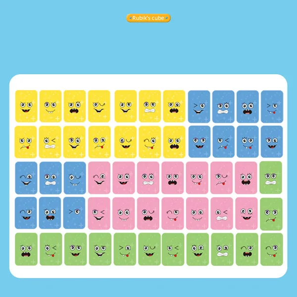 Plastic Expressions Matching Block Puzzle Educational Games Montessori STEM Toy for 5 to 7 Years Old Kids Preschool Face Change view 5