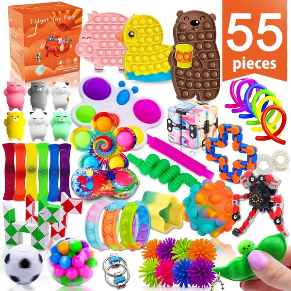 Fidgets Toy Set Anti Stress Squeeze Sensory Toys for Kids Christmas Fidgets Toys Pack view 4