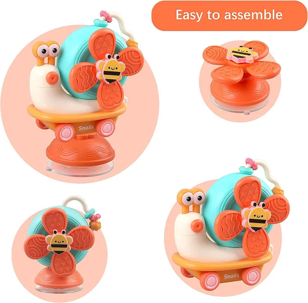 Suction Cup Spinner Toy Baby Fidgets Spinner Toys Spinning Toys for Toddlers view 6