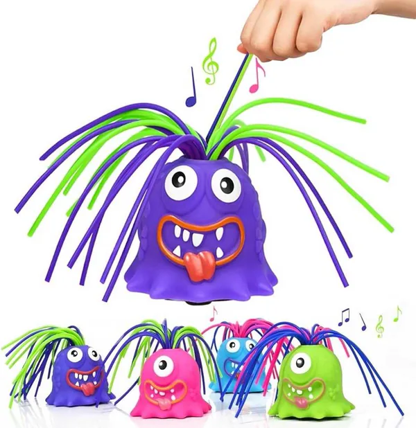 Halloween Screaming Monster Toys Funny Hair-Pulling Screaming Toy Pull Its Hair Stress Relief and Anti-Anxiety Toys view 3