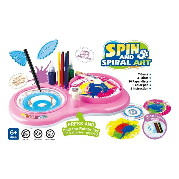 Paint Spin Art Machine Kit for Kids Arts & Crafts Painting Spinner Toys Kits Sets view 4