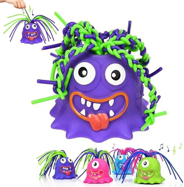 Halloween Screaming Monster Toys Funny Hair-Pulling Screaming Toy Pull Its Hair Stress Relief and Anti-Anxiety Toys view 13