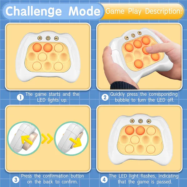 Pop Fidgets Toy It Game Pop Pro It Push Bubble Stress Light-up Toy Popits for Kids view 9