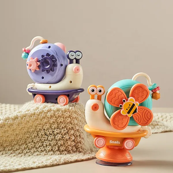 Suction Cup Spinning Top Toy Baby Bath Suction Spinner Toys for Toddlers