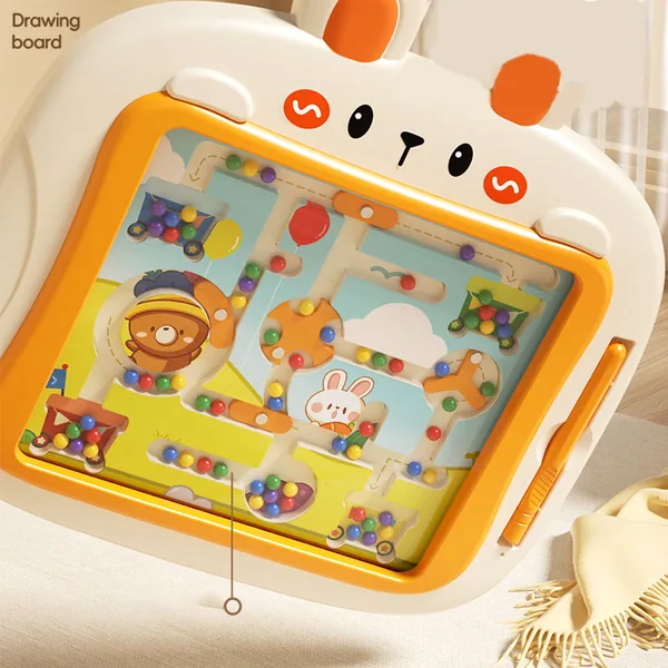 Rabbit Magnetic Color and Number Maze Montessori Toys Magnetic Maze Board Puzzle Activity Toys view 5