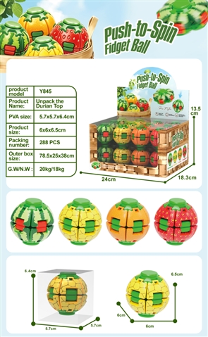 Finger-Tip Stress-Relief Fruit Series Top