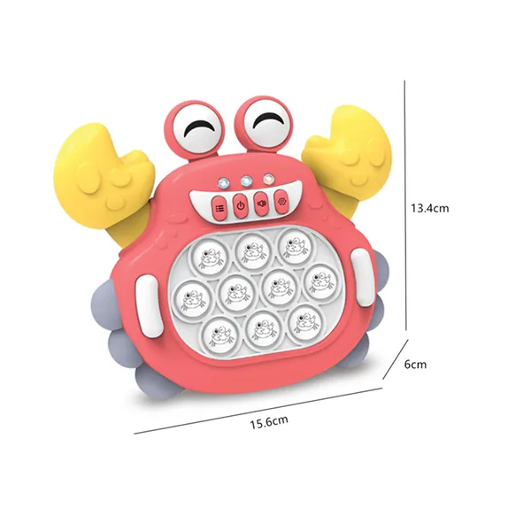 Squeeze Toys Fast Push Light up Console Game Fast Push It Fidgets Toy Pops in Electronic Quicks Push Bubble Puzzle Game Toy view 5