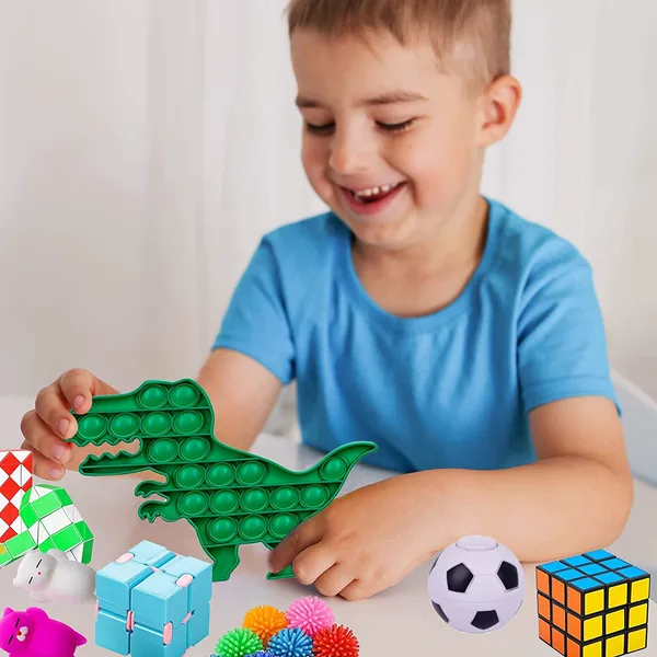 50pcs Fidgets Toys Pack Anti Stress Squeeze Sensory Toys for Kids Christmas Fidgets Toys view 3