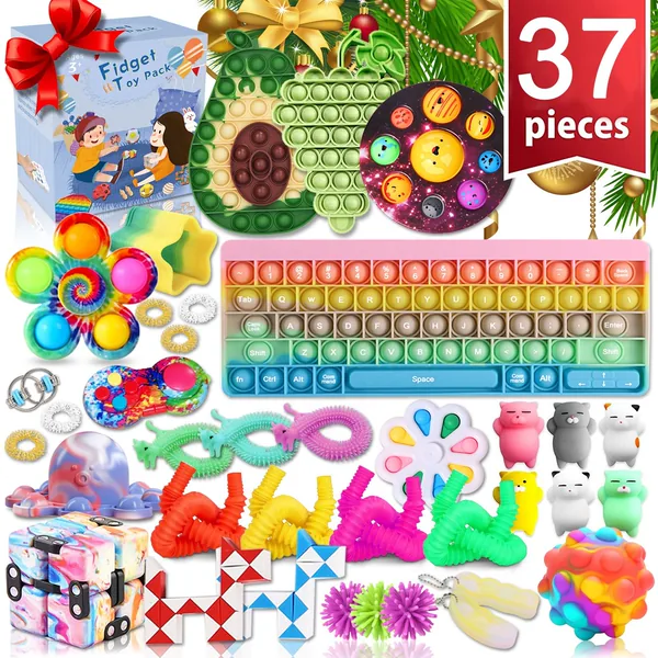 Fidgets Toy Set Anti Stress Squeeze Sensory Toys for Kids Christmas Fidgets Toys Pack view 5