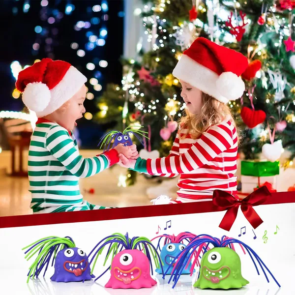 Novelty Funny Stress Relief and Anti Anxiety Toys Screaming Little Monster Pull Hair Fidgets Toys for Kids view 5