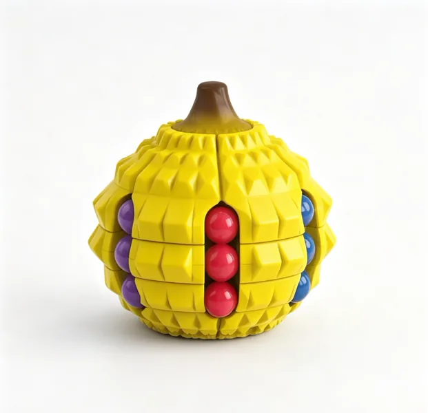 Durian Shaped Magic Bean Puzzle Toy 360 Rotation Fidget Spinner Stress Relief Sensory STEM Toy Kids Intellectual Gift view 2