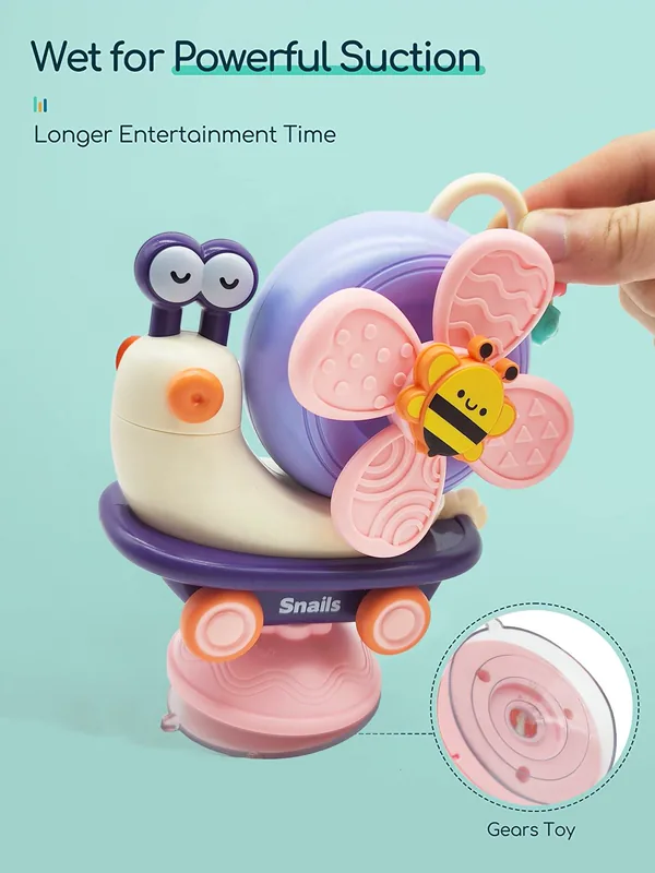 Suction Cup Spinner Toy Baby Fidgets Spinner Toys Spinning Toys for Toddlers view 5