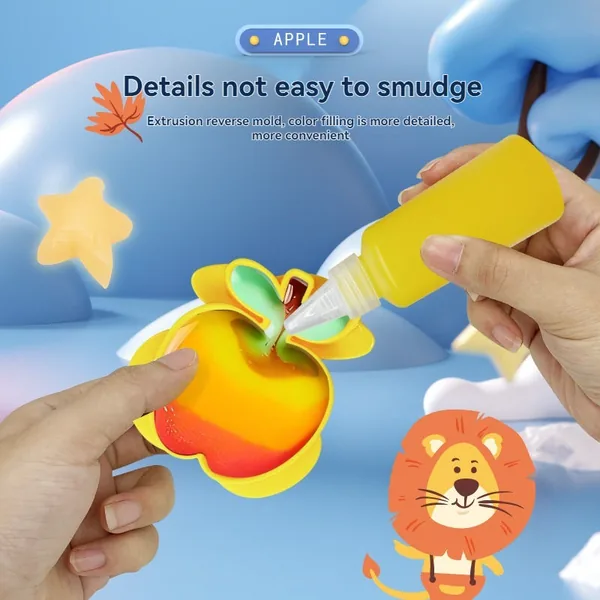 Magic Water Elf Toy Kit Apple Water Elf Set DIY Squishy Maker Set for Kids Pretend Play Toy view 5