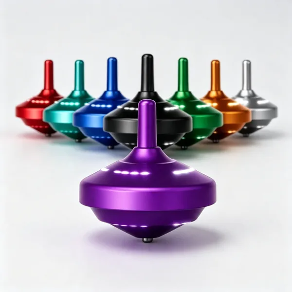 Patented Premium Metal Balanced Spinner 4+ Hours Long Rotation LED Light 4 Dynamic Modes Focus Training Stress Relief Desk Toy view 2