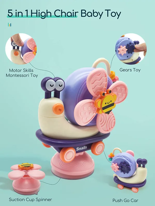 Suction Cup Spinner Toy Baby Fidgets Spinner Toys Spinning Toys for Toddlers view 3