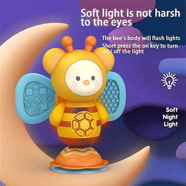 Fast Delivery Honey High Chair Toys Baby Musical Toys Suction Cup Spinner Toys view 6