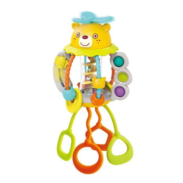 Baby Educational Shake Teether Ball Toys Sensory Bubble Popping Game Multiple Activity Pull String Toys for Kids