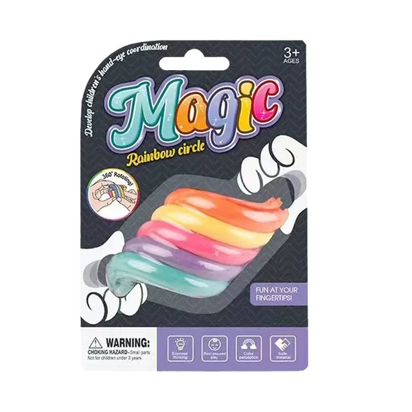 Rainbow Spinning Ring Stress-Relief Toy(24PCS/BOX) view 2